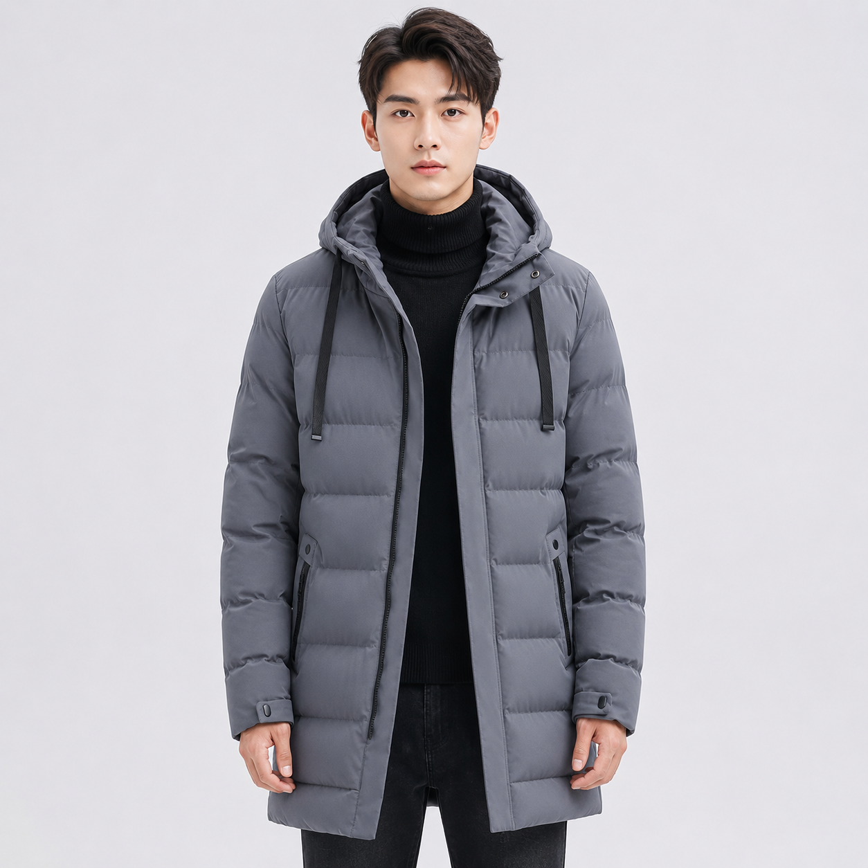 Whitstable Hooded Puffer Jacket | Men's Padded Winter Coat | Warm Insulated Outerwear UK