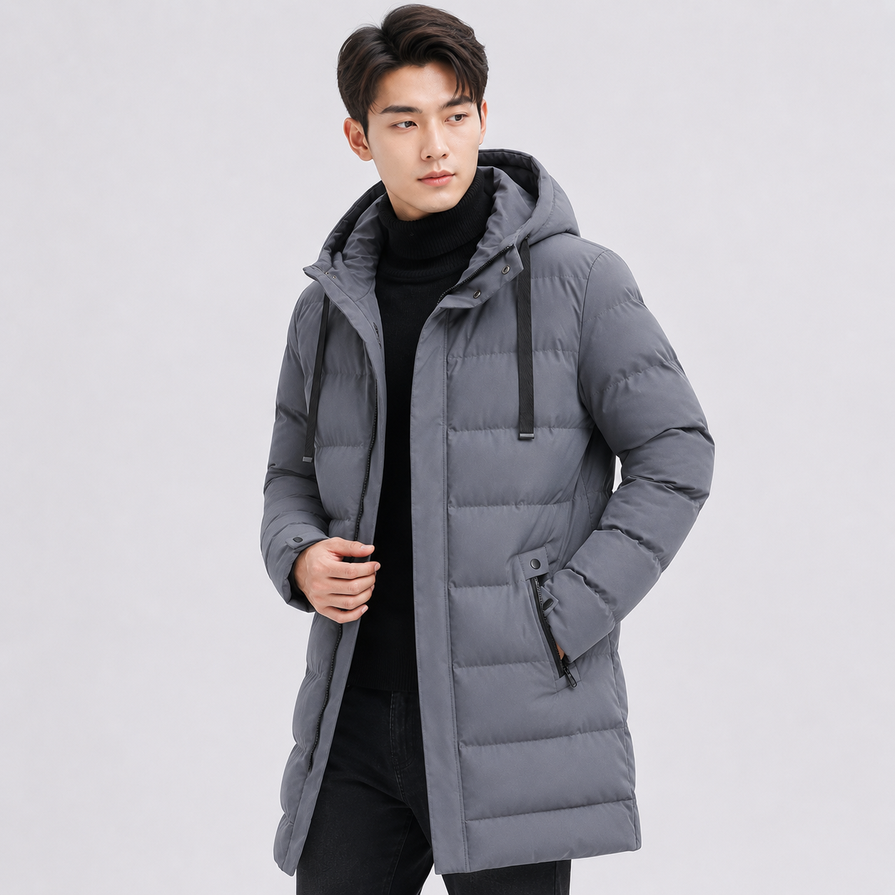 Whitstable Hooded Puffer Jacket | Men's Padded Winter Coat | Warm Insulated Outerwear UK