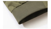 Men's Zip-Up Bomber Jacket | Curved Panel Seams Rib Collar Sleeve Pocket Casual Outerwear