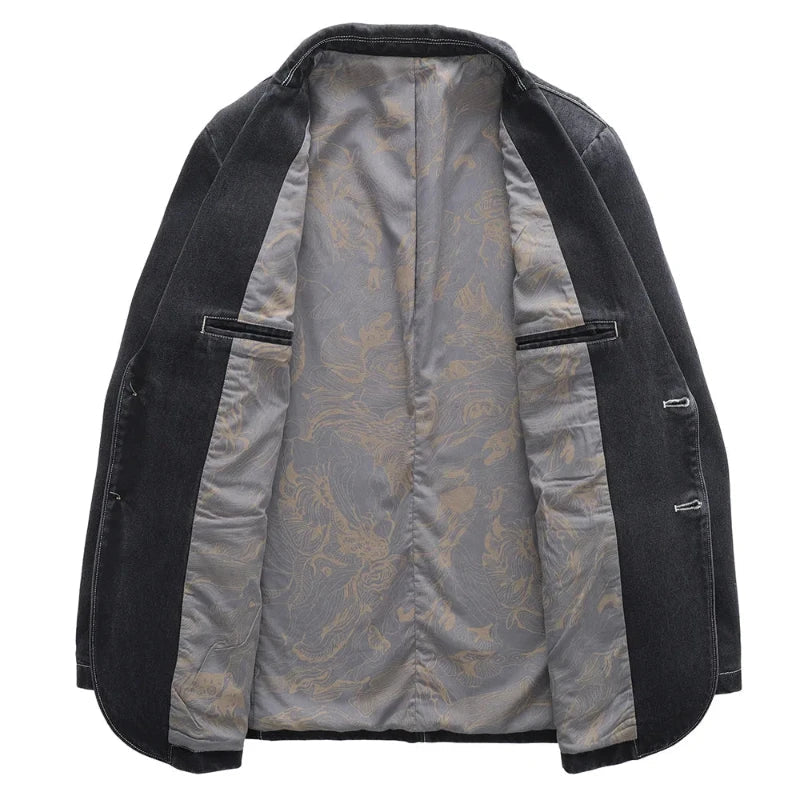 Billy Wilson Denim Jacket | Men's Vintage Wash Denim Jacket | Classic Casual Jean Jacket UK
