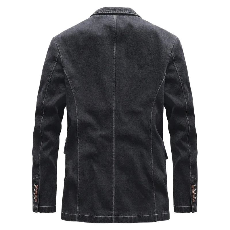 Billy Wilson Denim Jacket | Men's Vintage Wash Denim Jacket | Classic Casual Jean Jacket UK