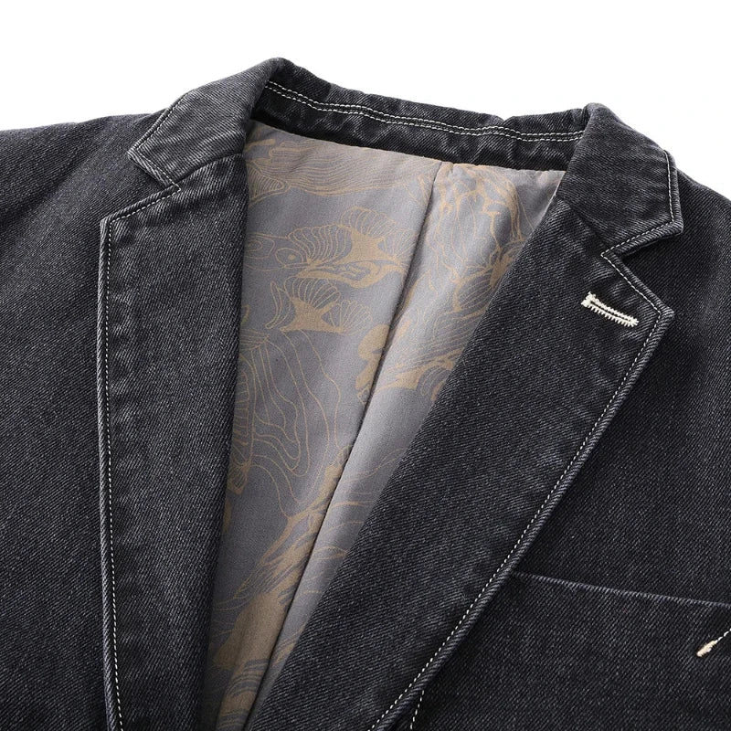 Billy Wilson Denim Jacket | Men's Vintage Wash Denim Jacket | Classic Casual Jean Jacket UK