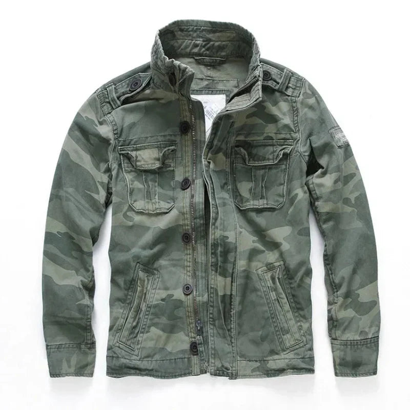 Keston Cargo Denim Jacket | Men's Cargo Denim Jacket | Relaxed Fit Utility Jean Jacket UK