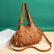 Eleanor Shoulder Bag | Women's Leather Shoulder Bag | Structured Handbag UK