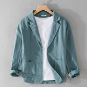 Leandro Linen Jacket | Men's Linen Summer Jacket | Breathable Smart Casual Blazer UK