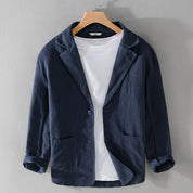 Leandro Linen Jacket | Men's Linen Summer Jacket | Breathable Smart Casual Blazer UK