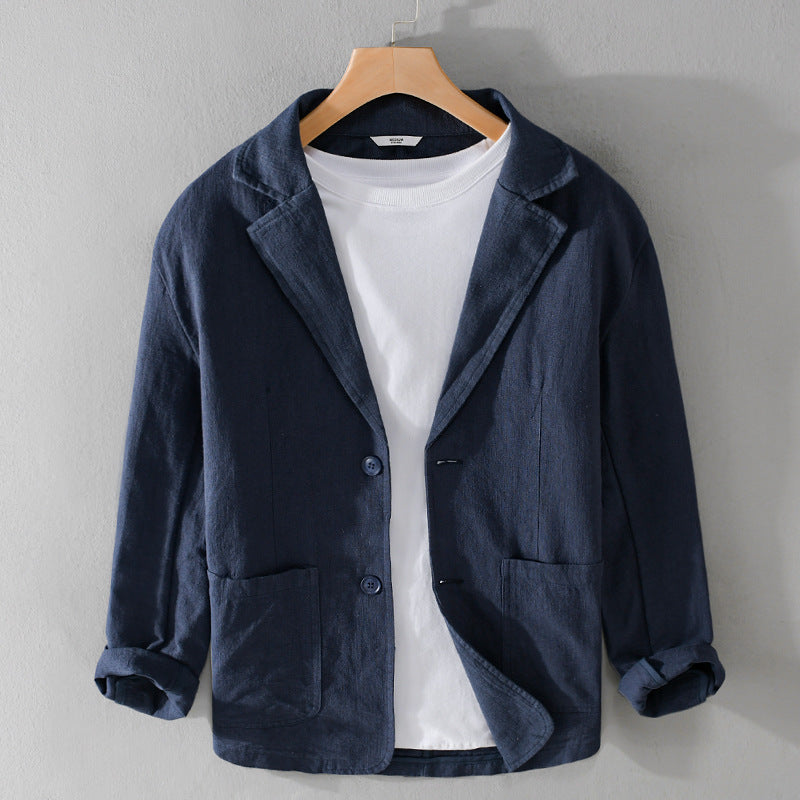 Leandro Linen Jacket | Men's Linen Summer Jacket | Breathable Smart Casual Blazer UK