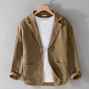 Leandro Linen Jacket | Men's Linen Summer Jacket | Breathable Smart Casual Blazer UK