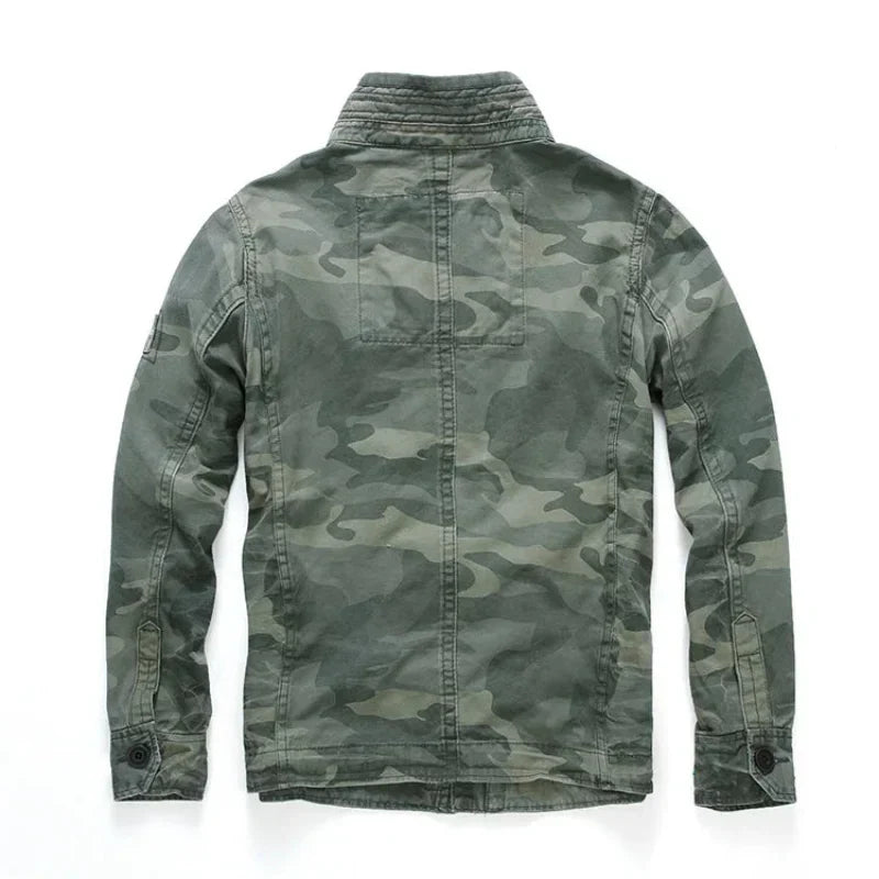 Keston Cargo Denim Jacket | Men's Cargo Denim Jacket | Relaxed Fit Utility Jean Jacket UK