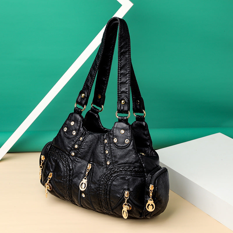Eleanor Shoulder Bag | Women's Leather Shoulder Bag | Structured Handbag UK