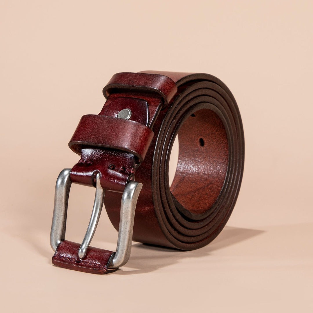 Huxley Leather Belt | Men's Genuine Leather Belt | Classic Smart Casual Belt UK