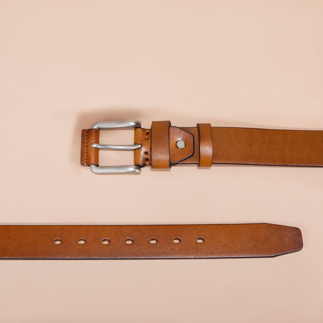 Huxley Leather Belt | Men's Genuine Leather Belt | Classic Smart Casual Belt UK