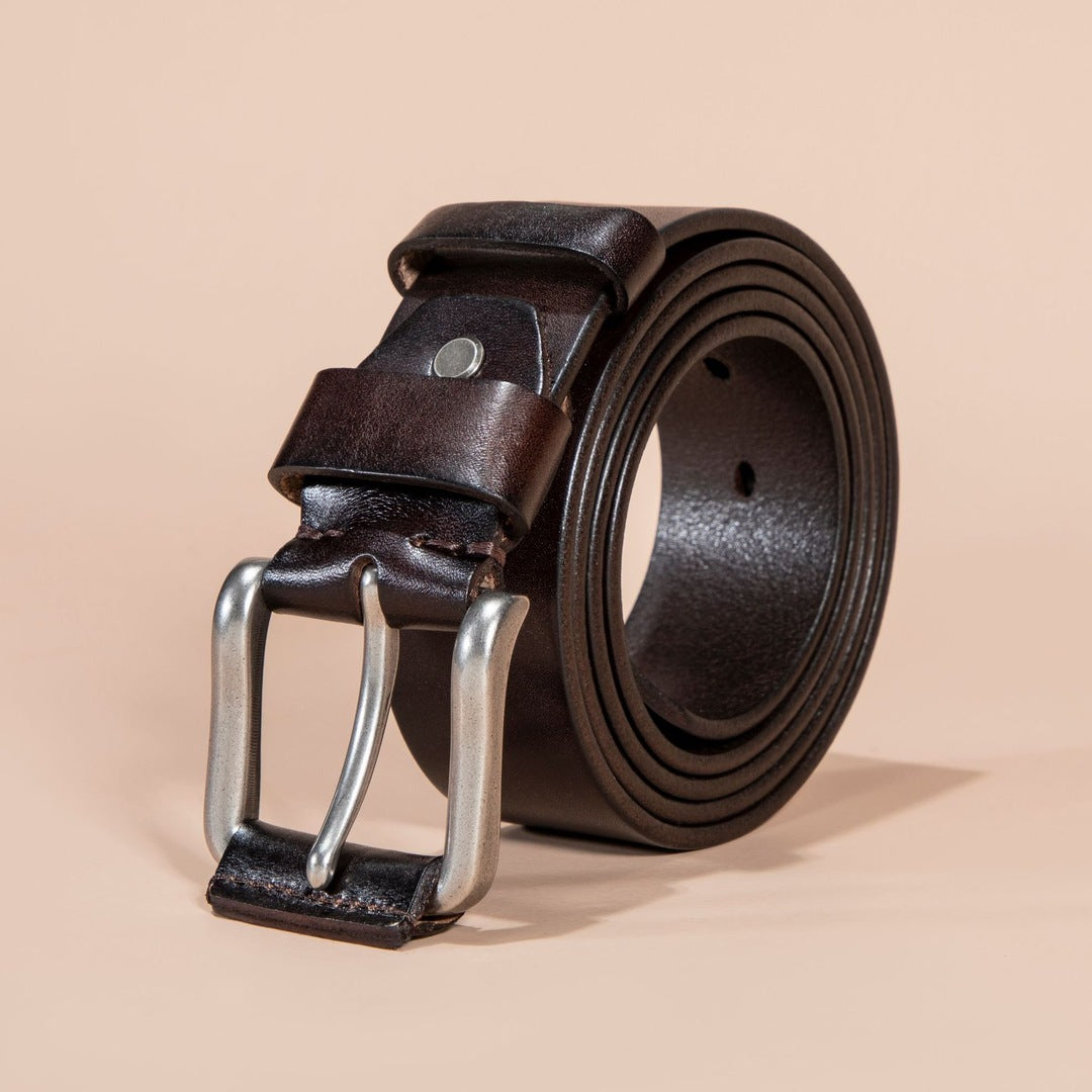 Huxley Leather Belt | Men's Genuine Leather Belt | Classic Smart Casual Belt UK