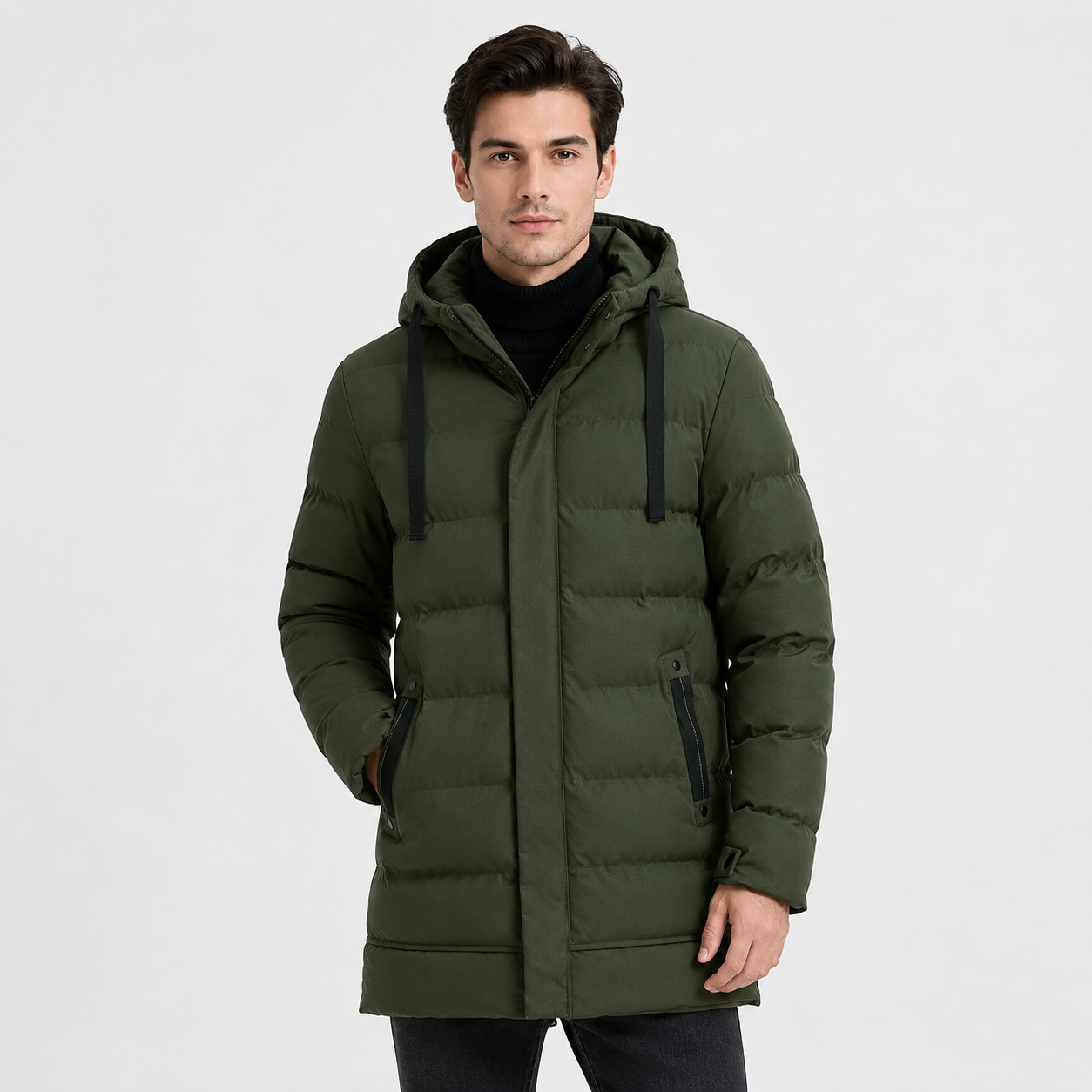 Whitstable Hooded Puffer Jacket | Men's Padded Winter Coat | Warm Insulated Outerwear UK