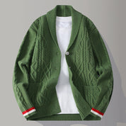 Julian Knitted Cardigan | Men's Classic Knit Cardigan | Warm Button-Up Knitwear UK