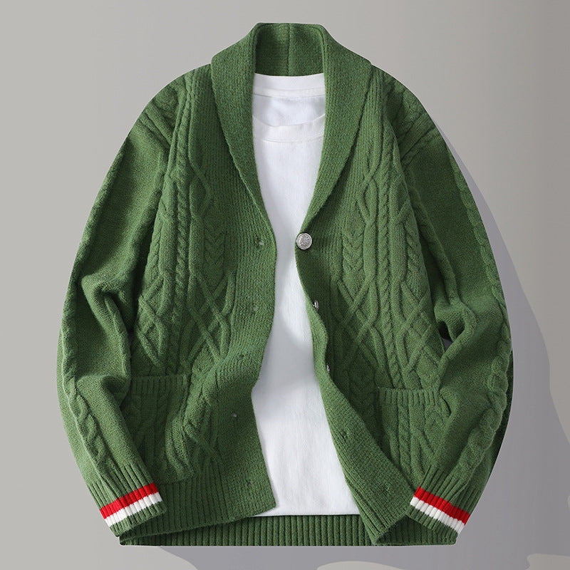 Julian Knitted Cardigan | Men's Classic Knit Cardigan | Warm Button-Up Knitwear UK