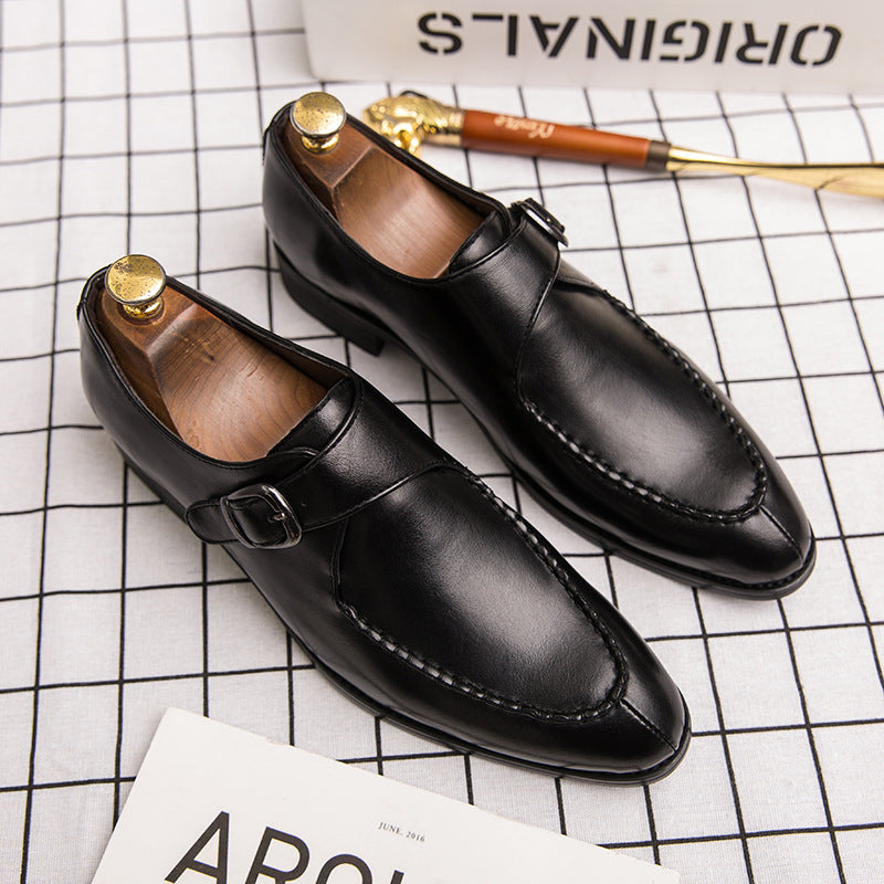 Ashford Monk Strap Shoes | Men's Smart Casual Leather Shoes | Classic Oxford Style UK