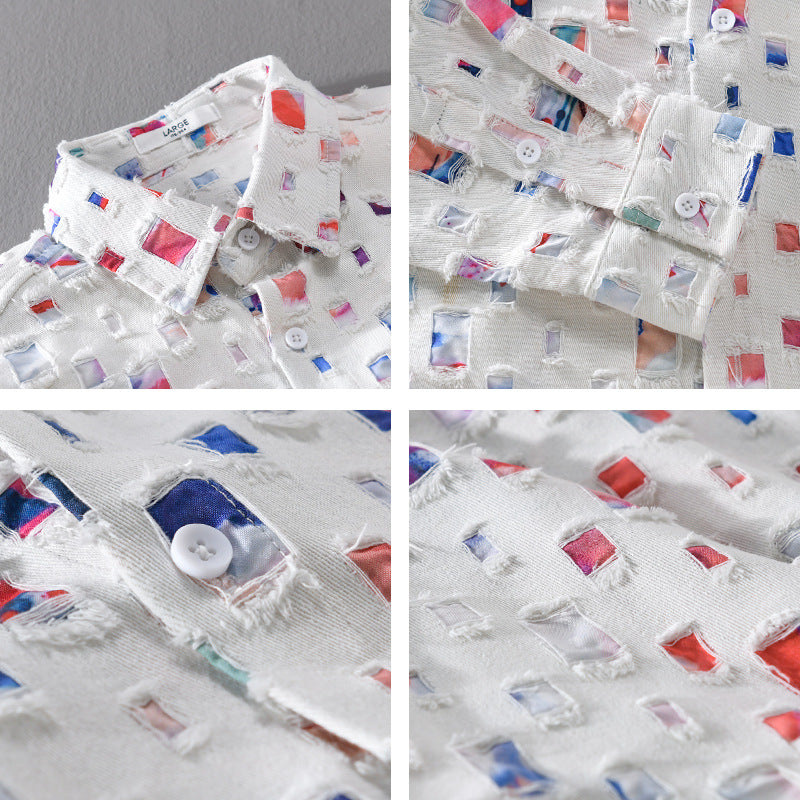 Mosaic - Collared Shirt | Men's Classic Collared Shirt | Smart Casual Button-Down UK