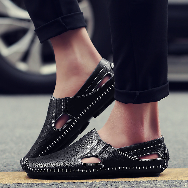 Dante Leather Sandals | Men's Leather Sandals | Classic Summer Open-Toe Shoes UK