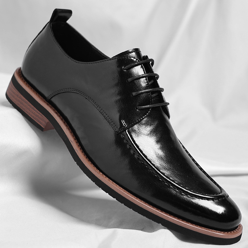 Vaughan Leather Derby Shoes | Men's Leather Brogues | Classic Wingtip Oxford Smart Shoes UK