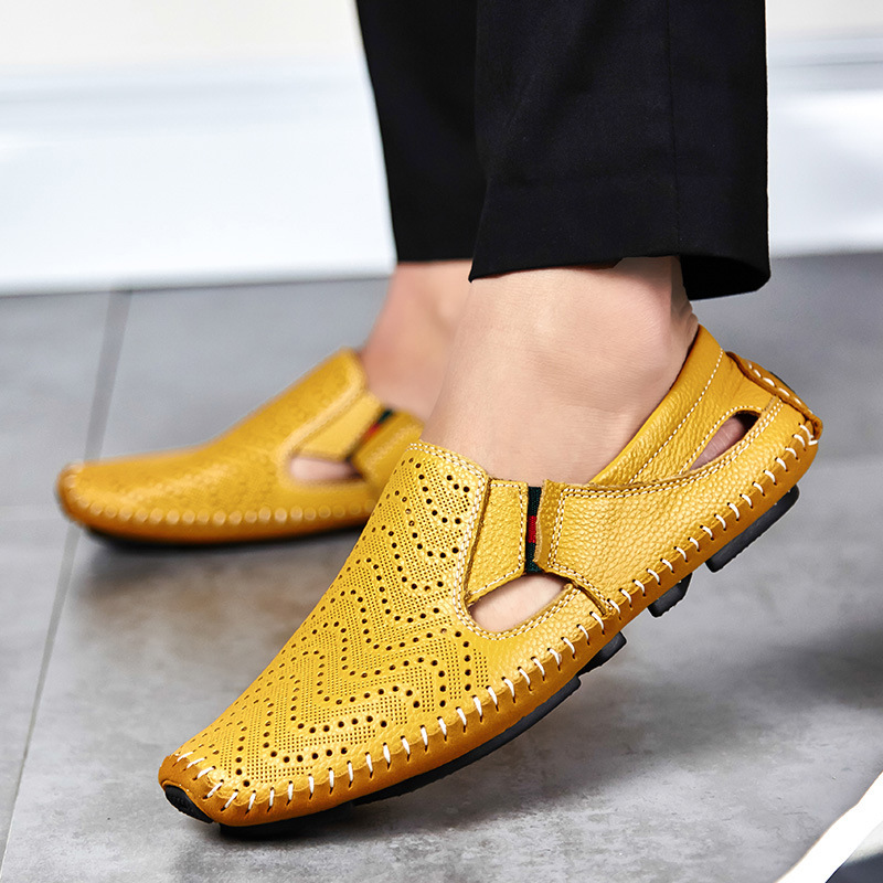 Dante Leather Sandals | Men's Leather Sandals | Classic Summer Open-Toe Shoes UK