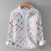 Mosaic - Collared Shirt | Men's Classic Collared Shirt | Smart Casual Button-Down UK