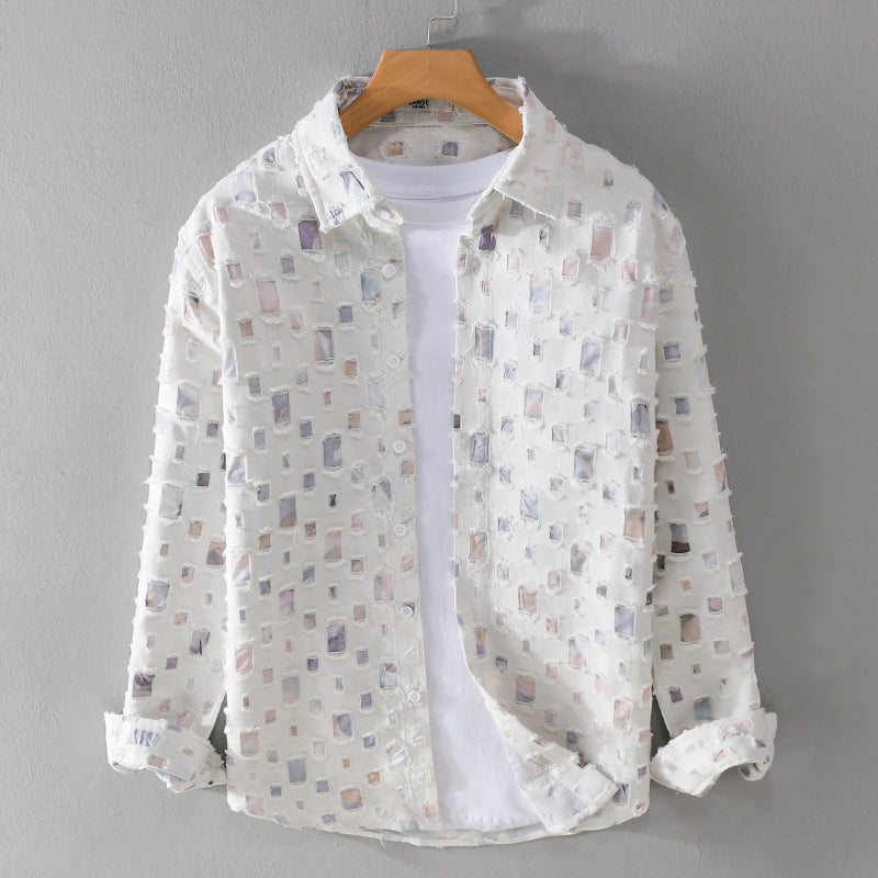 Mosaic - Collared Shirt | Men's Classic Collared Shirt | Smart Casual Button-Down UK