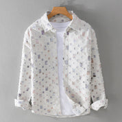 Mosaic - Collared Shirt | Men's Classic Collared Shirt | Smart Casual Button-Down UK