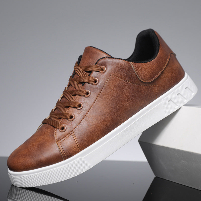 Berlin Leather Trainers | Men's Genuine Leather Trainers | Smart Casual Fashion Shoes UK