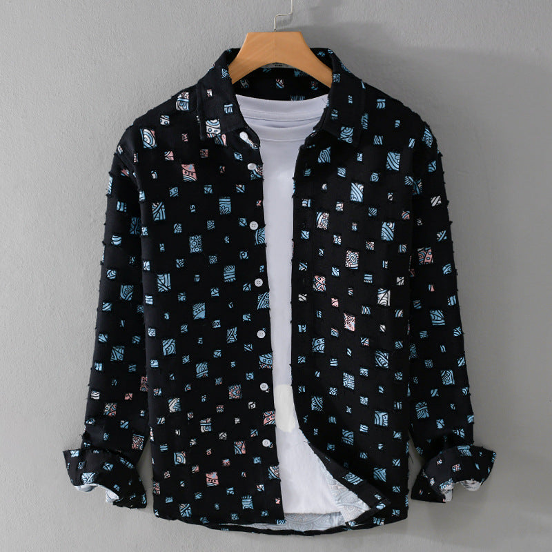 Mosaic - Collared Shirt | Men's Classic Collared Shirt | Smart Casual Button-Down UK