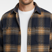 Fletcher Brushed Flannel Shirt | Men's Plaid Flannel Shirt | Smart Casual Checked Shirt UK