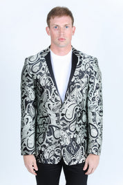 Modern Fit Evening Blazer | Men's Blazer | Men Formal Evening Black Silver Navy Gold