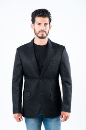 Double Button Blazer | Men's Blazer | Men Double Button Black Wine Red