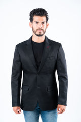 Double Button Blazer | Blazer | Men's Black Wine Red Smart