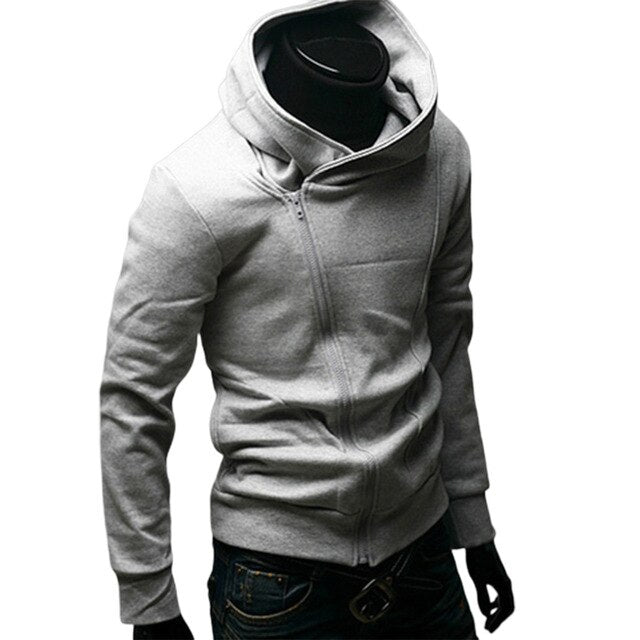Men's Soft Fabric Zip Hoodie Modern Comfortable Winter Sweatshirt Fleece Lined Casual Pullover