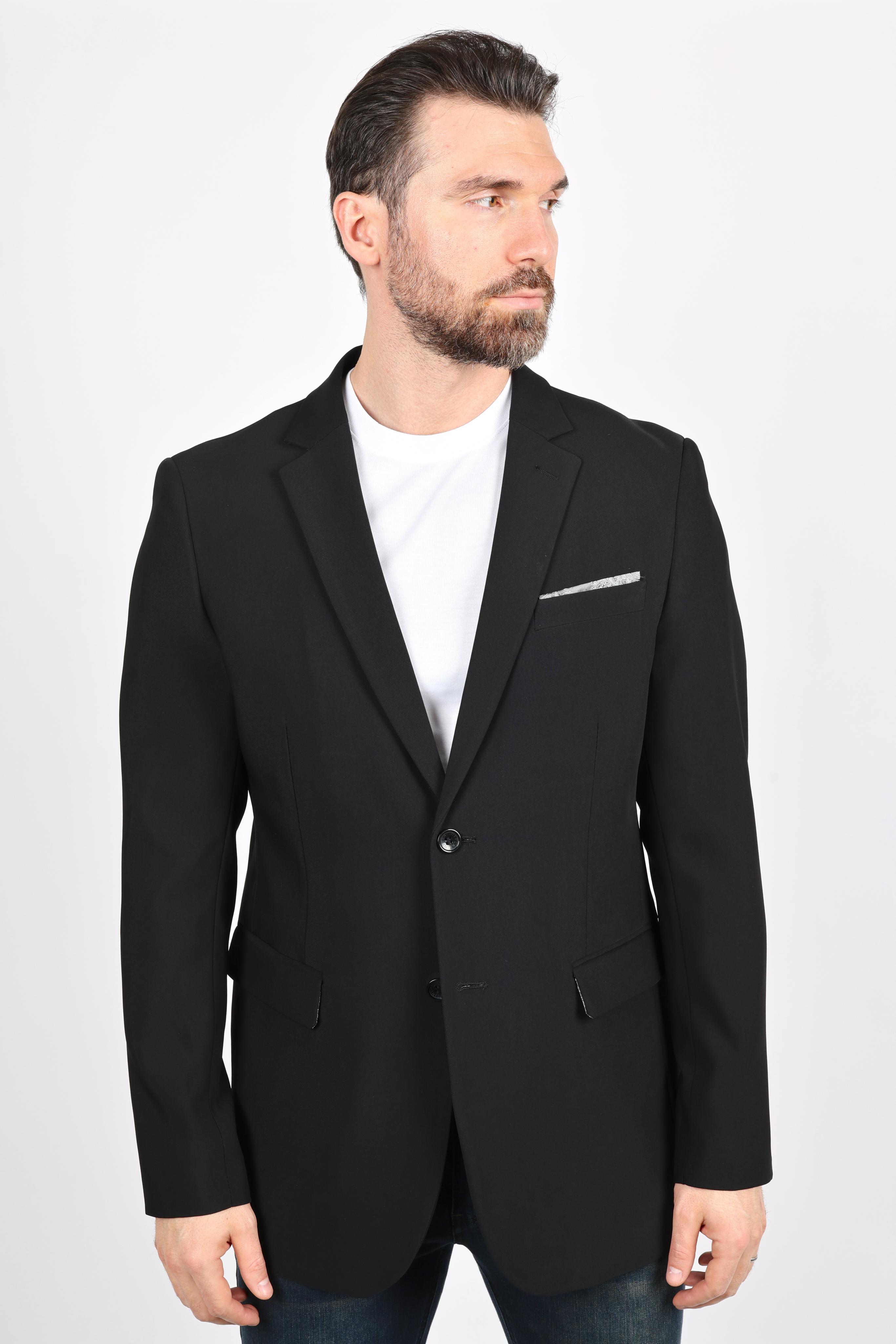 Date Night Stretch Blazer IV | Men's Blazer | Men Stretch Blazer Beige Black