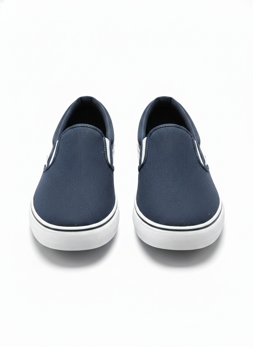 Rex Canvas Slip-On Shoes | Men's Leather Brogues | Classic Wingtip Oxford Smart Shoes UK