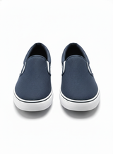 Rex Canvas Slip-On Shoes | Men's Leather Brogues | Classic Wingtip Oxford Smart Shoes UK