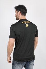 Bronc Rider Graphic Tee | T-Shirt | Men's Black Performance Knit