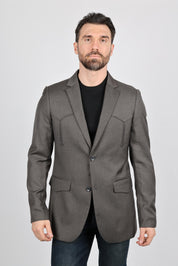 Western Sport Coat with Elbow Patch | Men's Blazer | Men Elbow Patch Sport Coat Beige Brown Charcoal Navy Grey