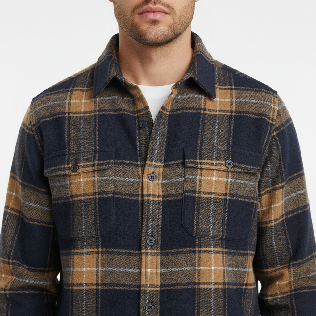 Fletcher Brushed Flannel Shirt | Men's Plaid Flannel Shirt | Smart Casual Checked Shirt UK