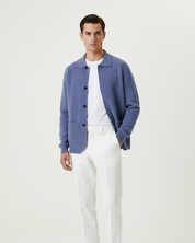 Pemberton Merino Button Overshirt | Men's Cotton Oxford Shirt | Smart Casual Button-Down UK