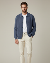 Pemberton Merino Button Overshirt | Men's Cotton Oxford Shirt | Smart Casual Button-Down UK