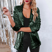 Maeve Sequined Blazer | Premium Jacket | Smart Casual Outerwear UK