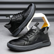 Alberti Leather Trainers | Men's Genuine Leather Trainers | Smart Casual Fashion Shoes UK