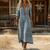 Peckham Vintage Long Sleeve Dress | Women's Vintage Style Long Sleeve Dress | Retro Fashion Dress UK