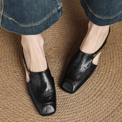 Hattie Leather Mules | Men's Classic Smart Shoes | Genuine Leather Smart Casual UK