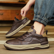 Noble Italiana Genuine Leather Trainers | Men's Genuine Leather Trainers | Smart Casual Fashion Shoes UK