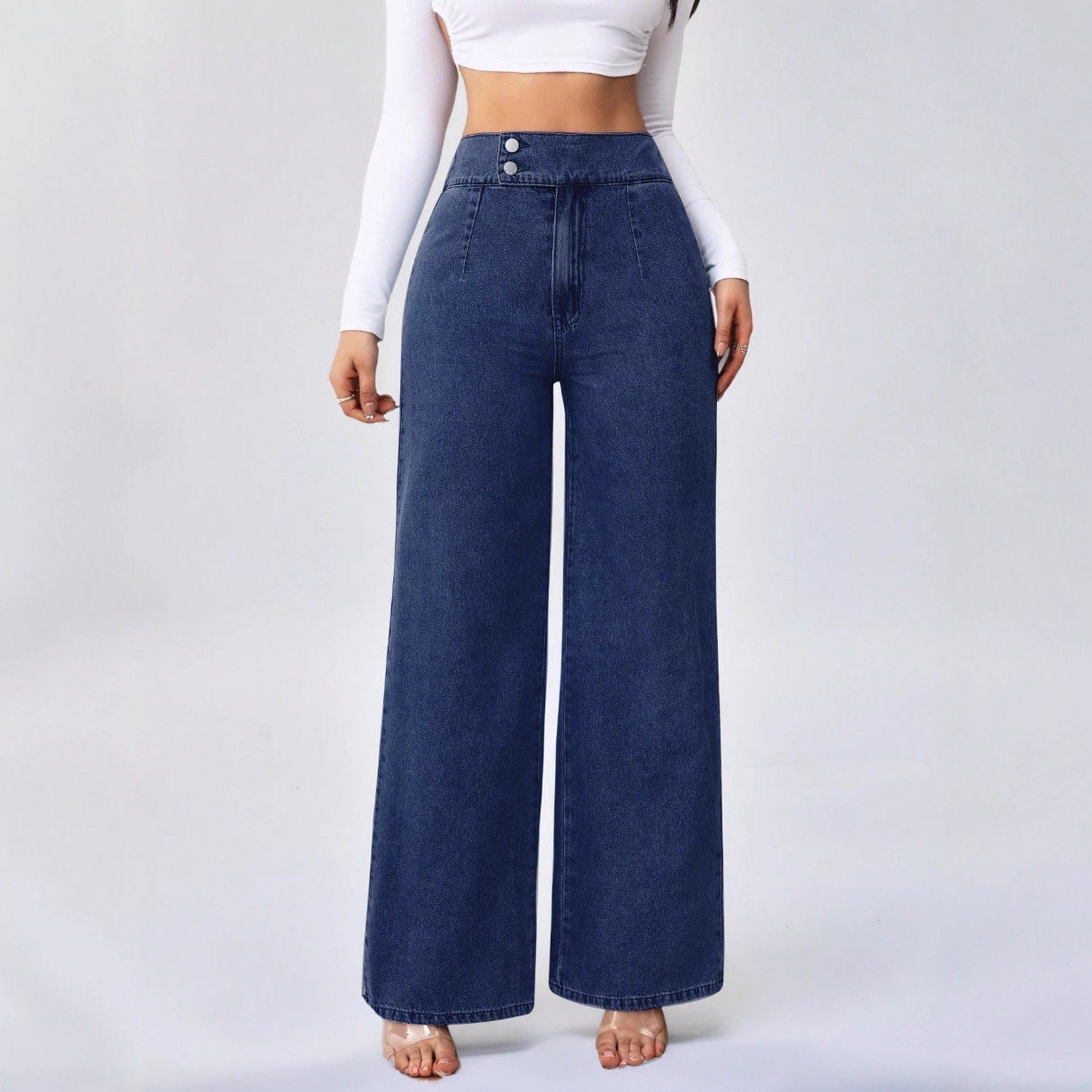 Celira High-Rise Jeans | Women's High-Rise Slim Jeans | Classic Stretch Denim Trousers UK