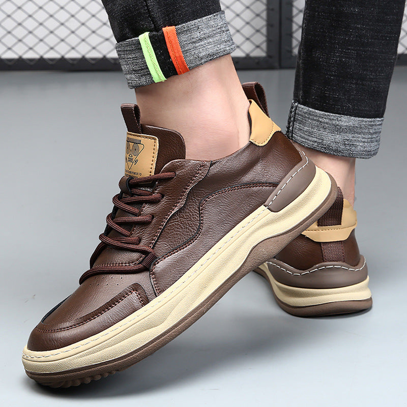 Noble Italiana Genuine Leather Trainers | Men's Genuine Leather Trainers | Smart Casual Fashion Shoes UK